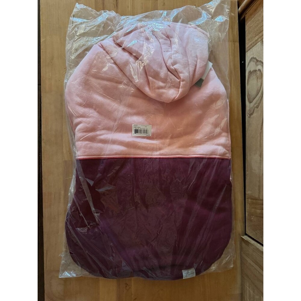 Sport Pet Living Dog Apparel Large Pink and Burgundy Hooded Coat